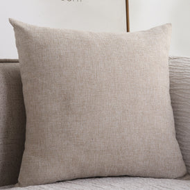 Plain Cotton Linen Sofa Cushion