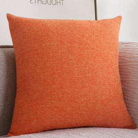 Plain Cotton Linen Sofa Cushion