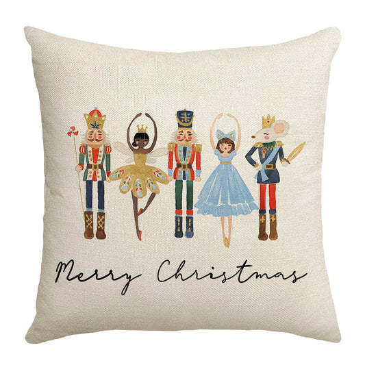 New Christmas Winter Cartoon Soldier Pillow Cover