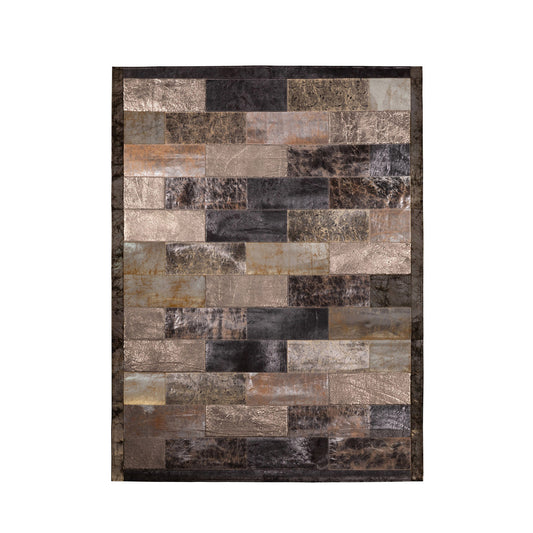 Anatolian Leather and Hide Rug, 6' x 8'