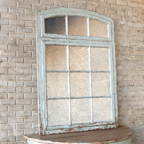 Painted Warehouse Window Frame Mirror