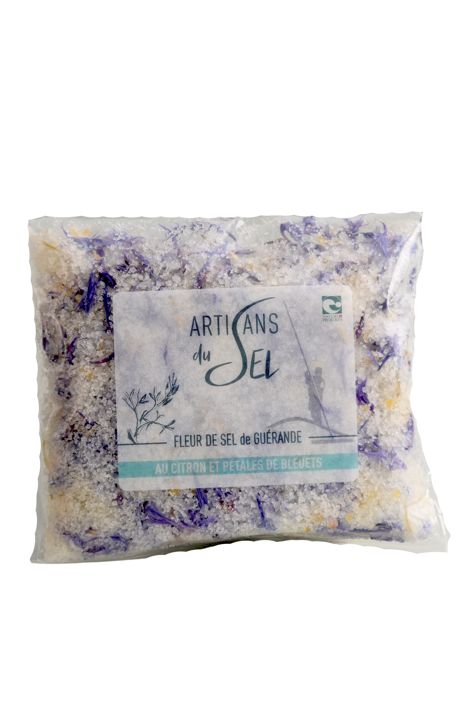 fleur de sel de guérande petal bleuet and lemon 100gr