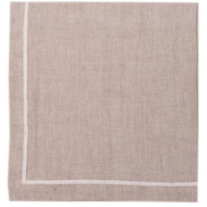 alice napkins (set of 4) 21''x21'' / beige with white stripe