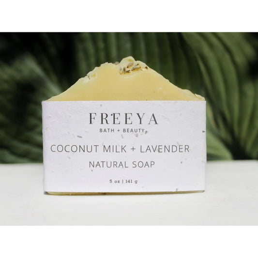 coconut milk and lavender natural soap