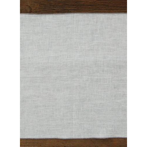 duet placemats (set of 4) 14''x21'' / off-white with silver edge