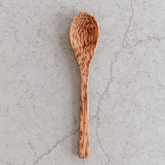 wooden coconut spoon