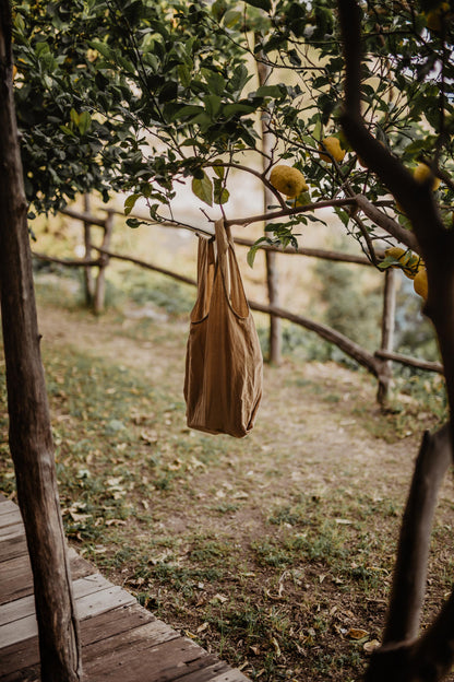 Linen Tote Bag Mustard