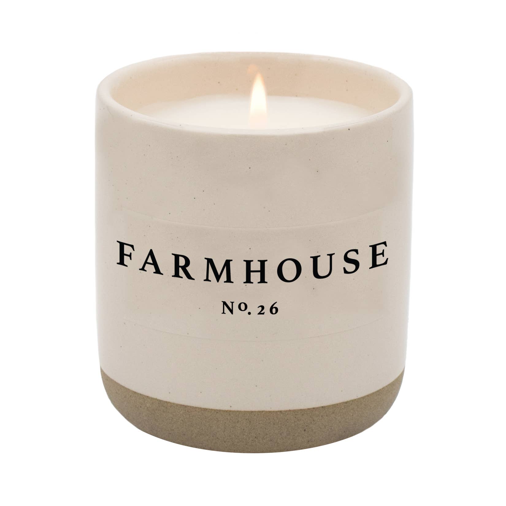 farmhouse soy candle | stoneware candle jar