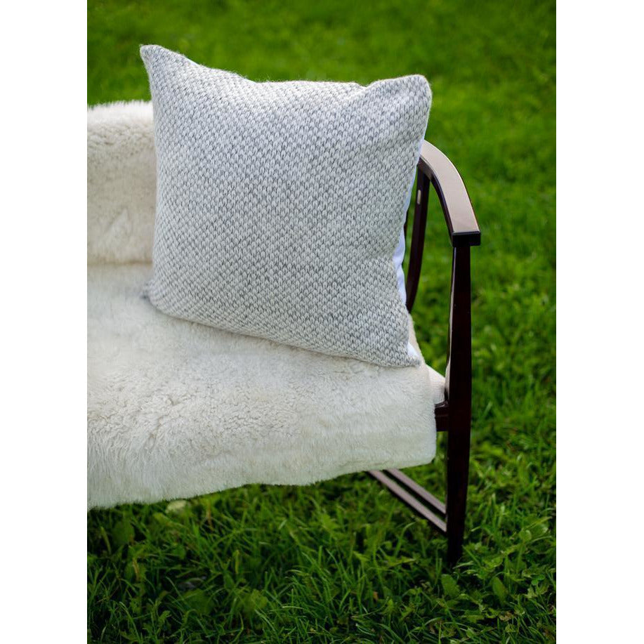 logan pillow cover 20''x20'' / ivory / grey