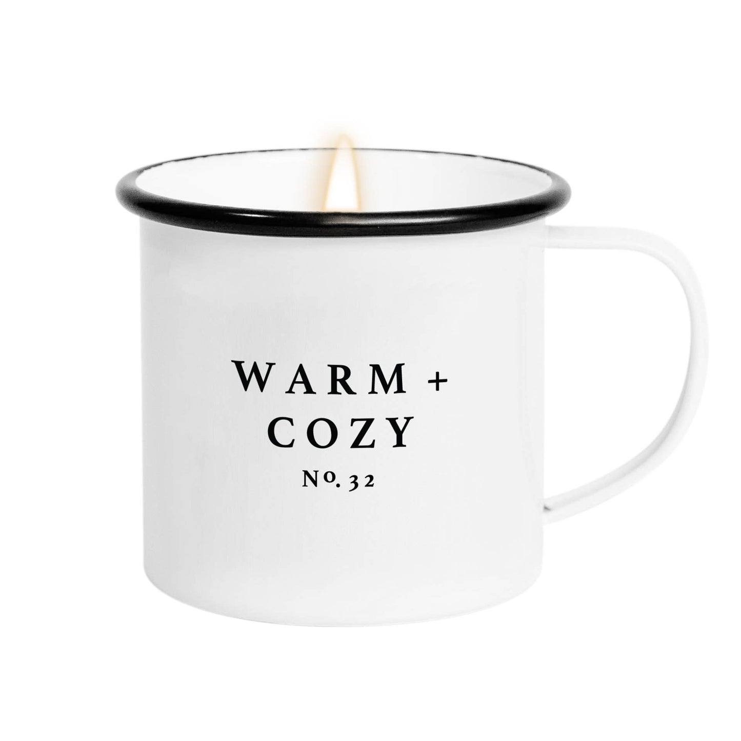 warm and cozy soy candle - coffee mug candle - 11 oz