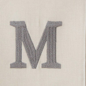 atlas (white) custom monogrammed hand towel (century bold)