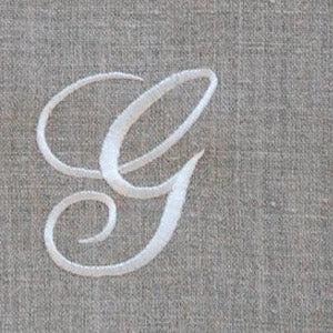 leonardo custom monogrammed hand towel (script font)