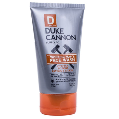 working man's face wash