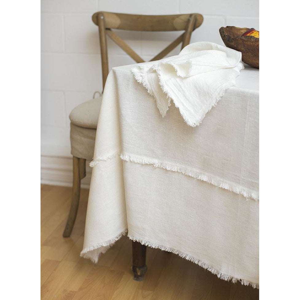 bilbao tablecloth white - custom order
