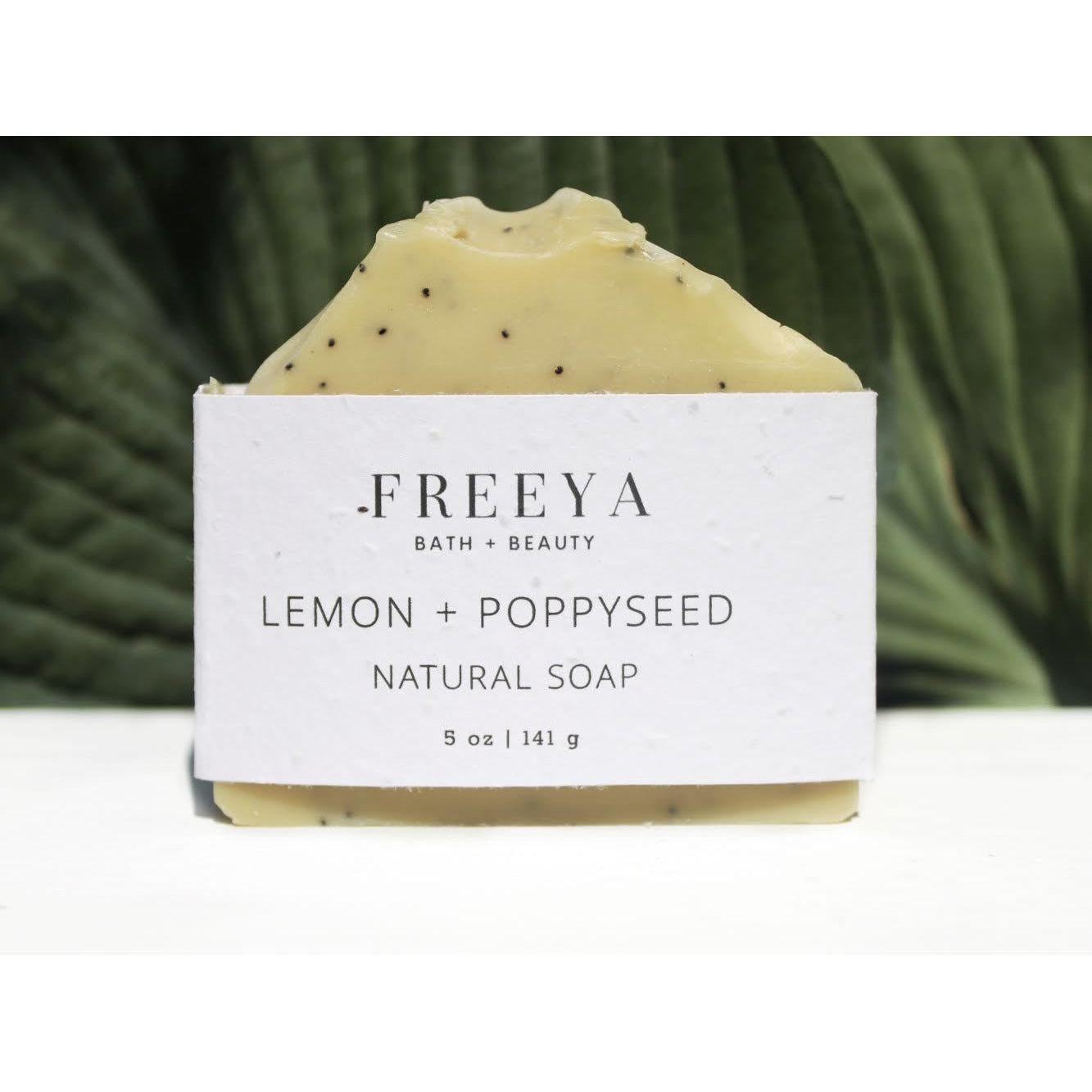 lemon and poppyseed natural soap