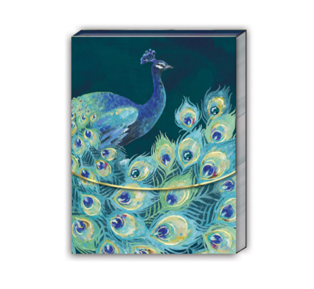 Pocket Notepad-Emerald Peacock