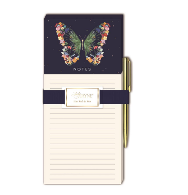 Magnet Wide List Pad-Butterfly