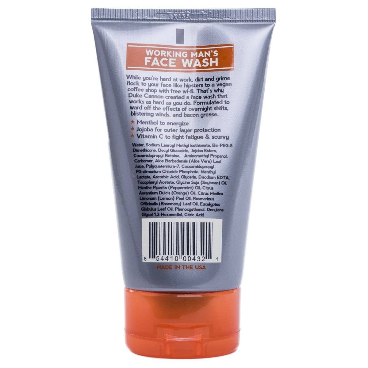 working man's face wash