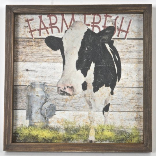 wall art print - farm fresh - cow