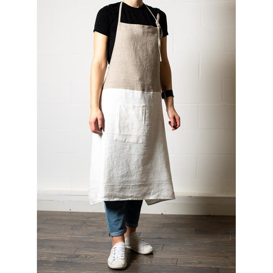 le chef apron natural / white