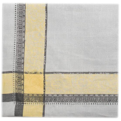 gramercy tuscan sun & light grey napkins (set of 4) 18''x18''