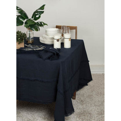 bilbao tablecloth navy blue 70''x138''