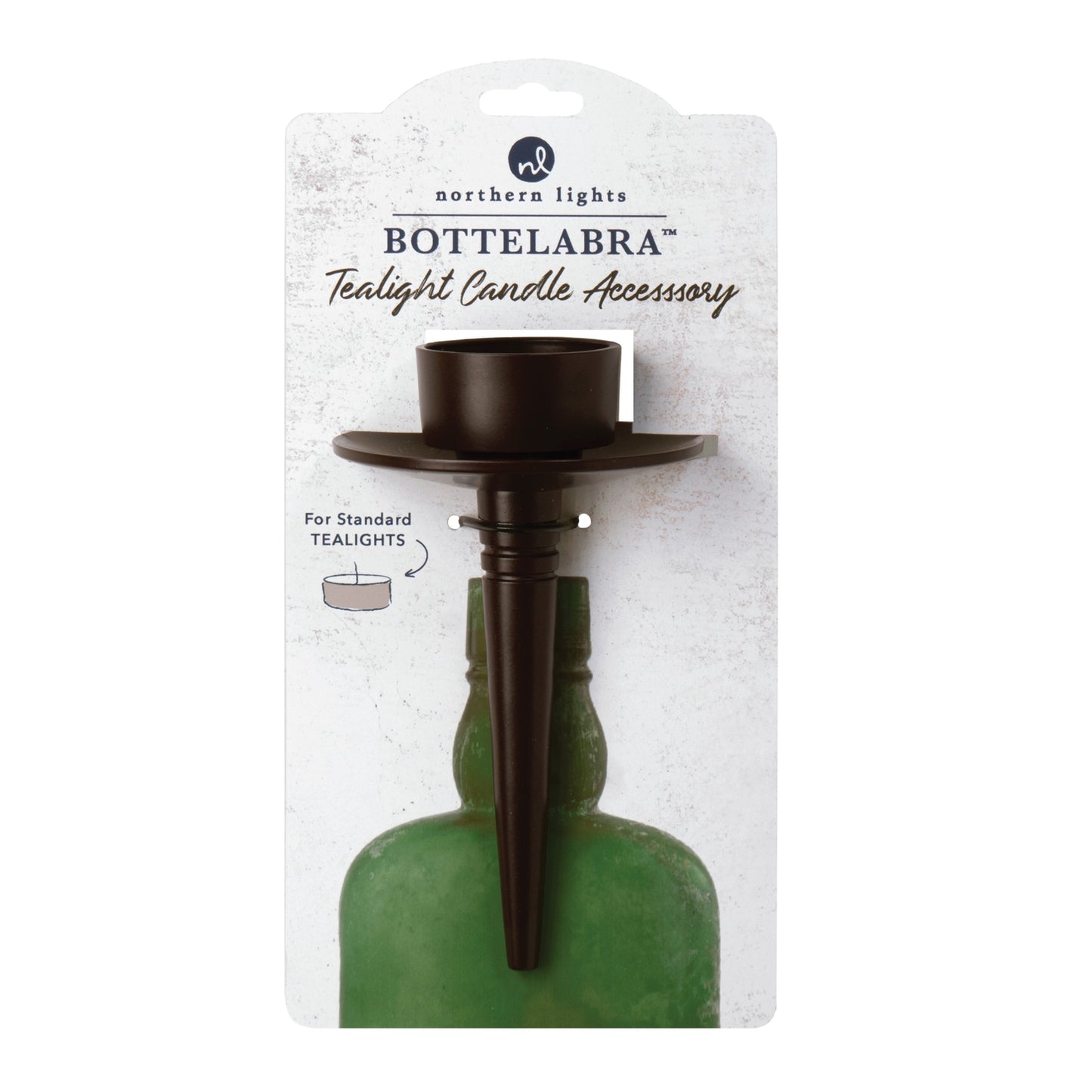 bottelabra - tealight bronze