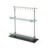 marble and iron bistro rack