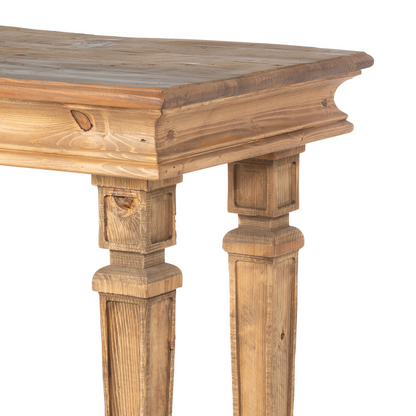 arthur wood console table