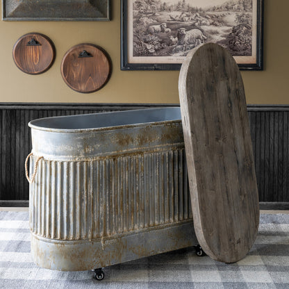 watering trough console table