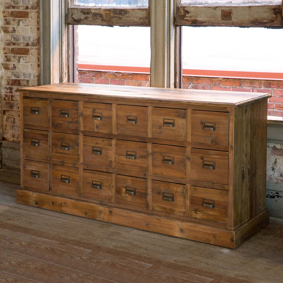 old pine seed cabinet