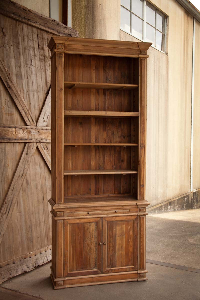 pine open face cabinet