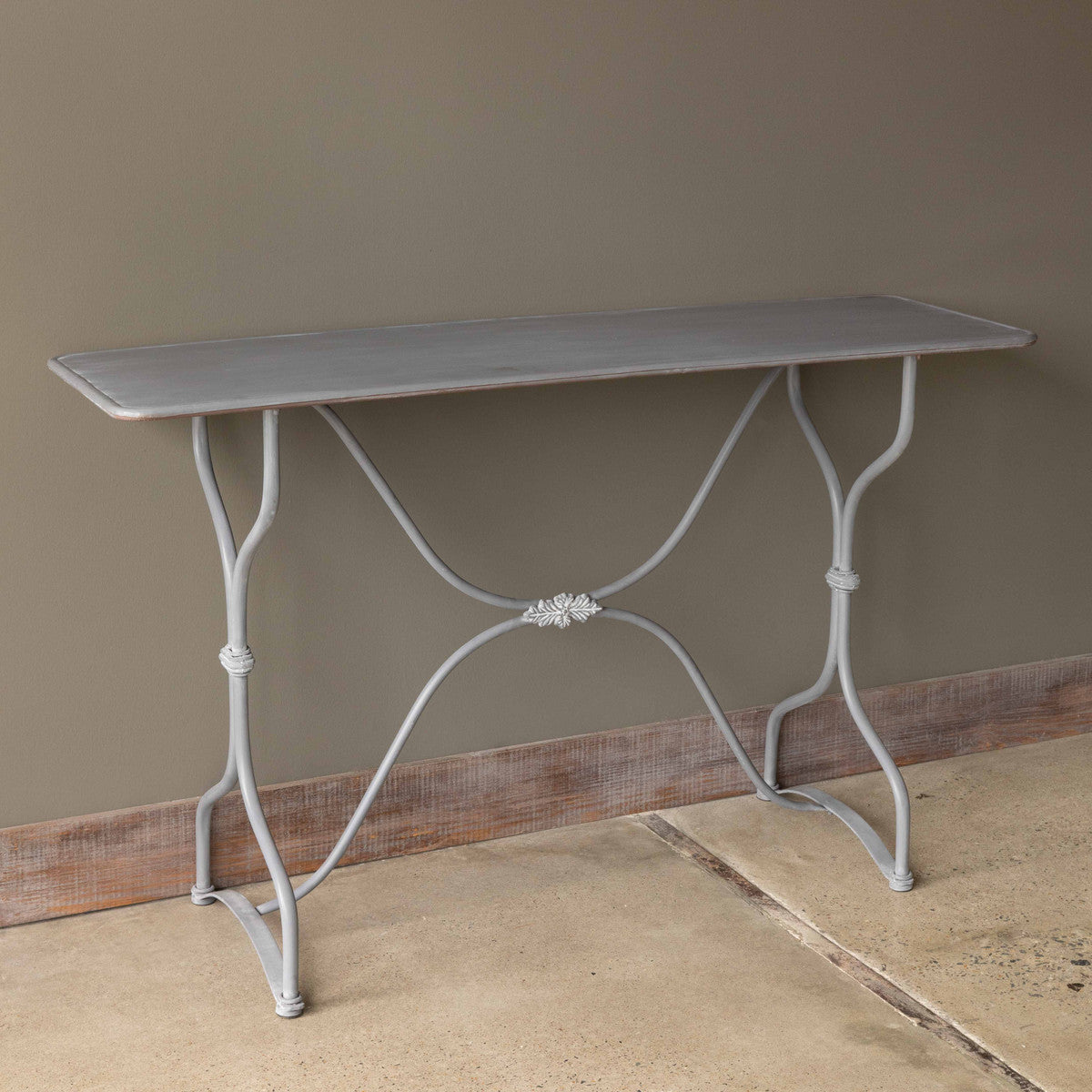 painted sewing console table