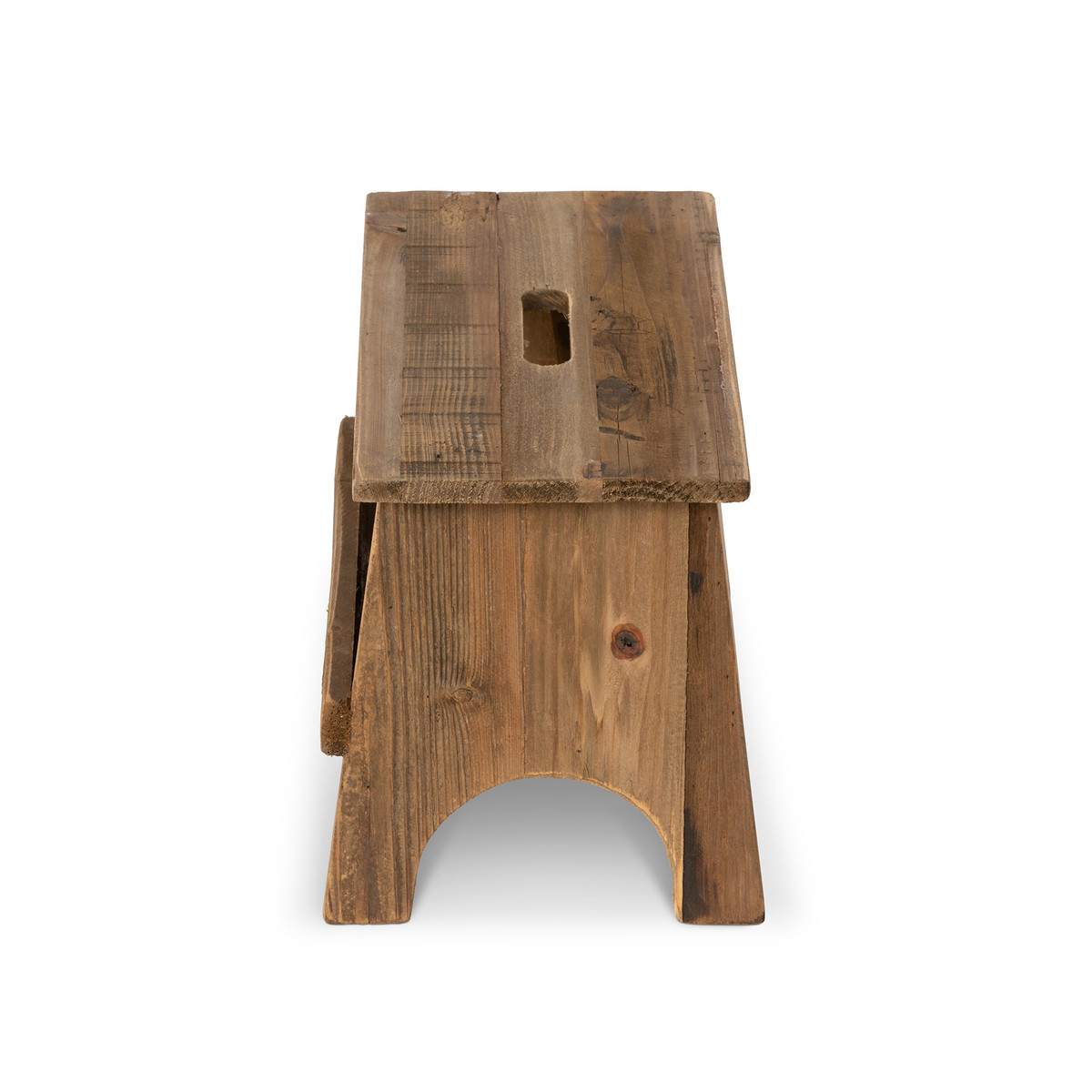 wooden rectangular garden stool