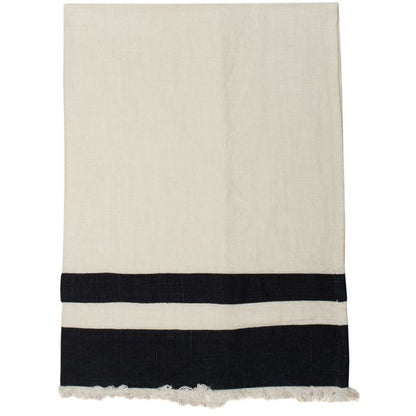 lipari bath towel 30''x52'' / white / navy stripes