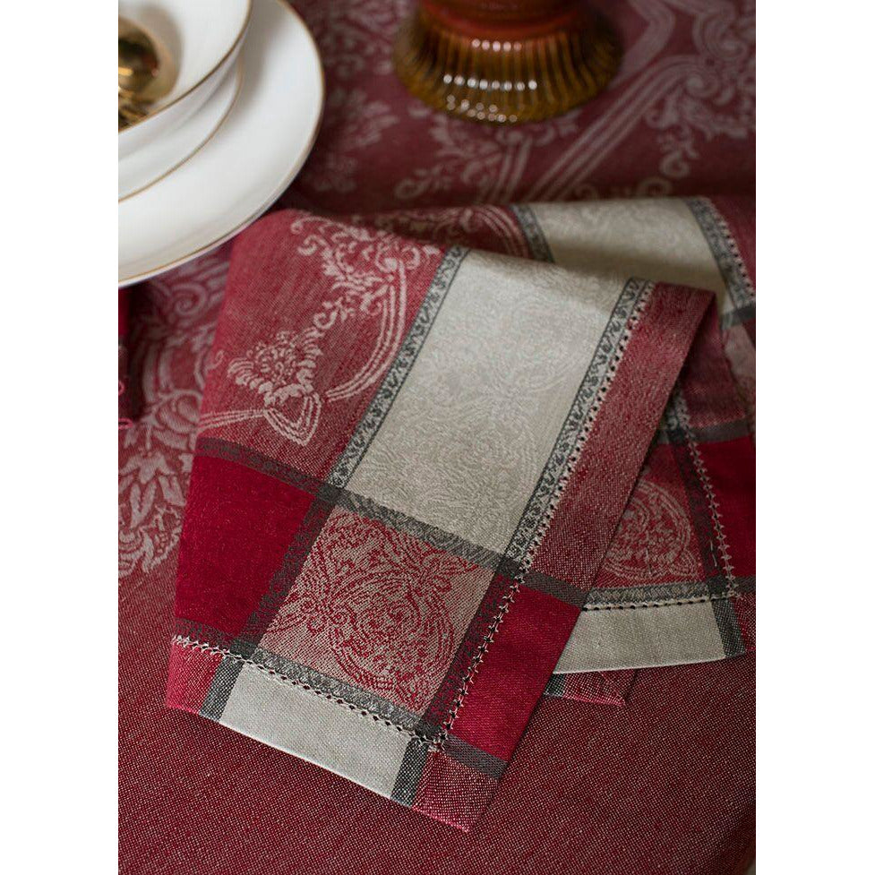 regency napkins (set of 4) 18''x18'' / ruby red / lava / stone