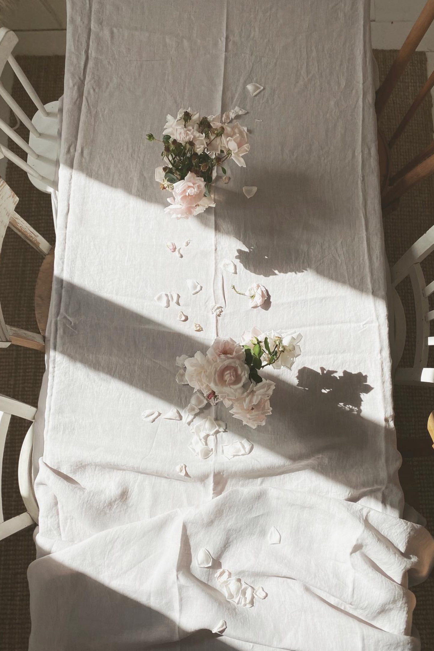 Linen Tablecloth in Cream