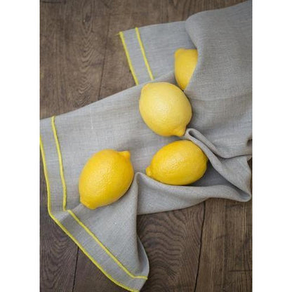 leonardo tea towel natural / yellow