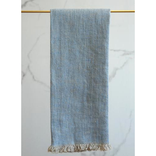 bilbao tea towel blue natural