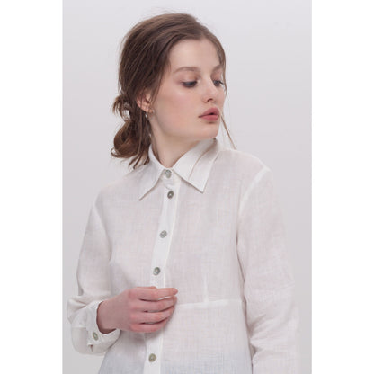 grace long sleeved collared shirt