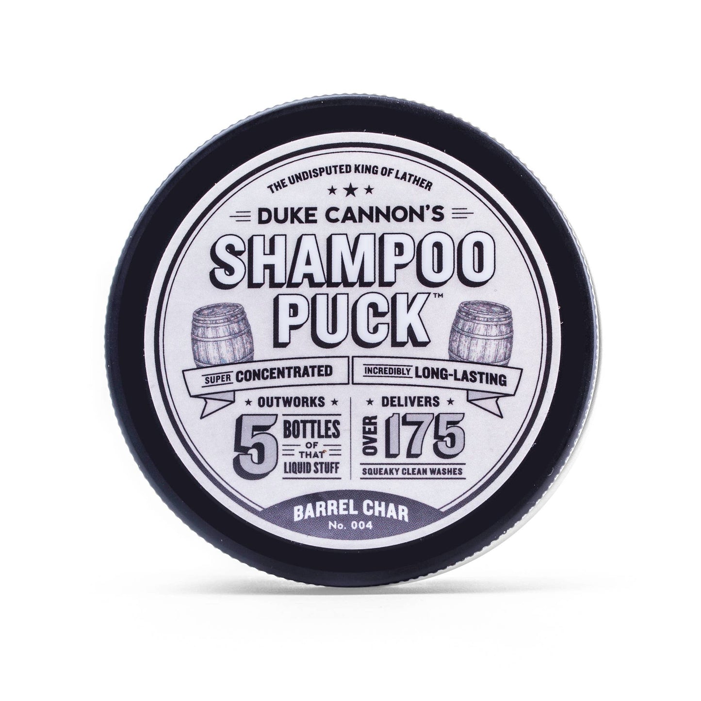shampoo puck- barrel char