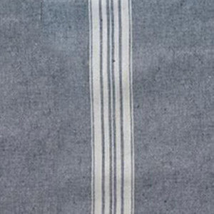 maison bath sheet 52''x70'' / blue mirage / white stripes