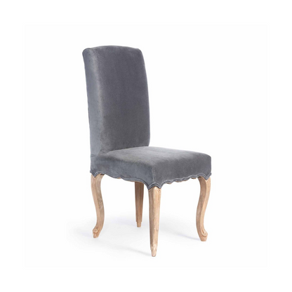 estate cotton velvet upholstered accent chair