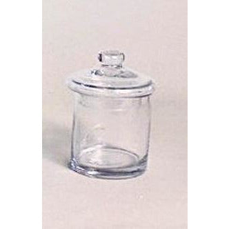 stout glass jar with lid 4"x 5" (small)