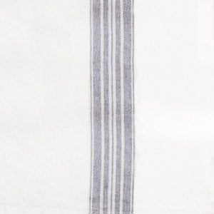 maison bath sheet 52''x70'' / white / blue mirage stripes